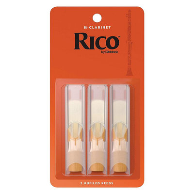 小叮噹的店-美國 RICO RI-C 豎笛竹片 3片裝 Bb調 Clarinet Reeds 3-Pack