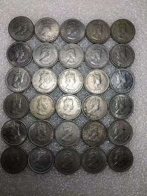 【二手】 香港伊麗莎白大伍豪硬幣 1972年–1973年 三十1761 錢幣 紙幣 硬幣【經典錢幣】
