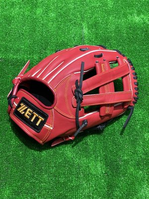 棒球世界全新 ZETT棒壘球內野手V字手套日本紅色(BPGT-81215)特價