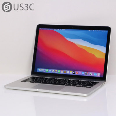 【US3C-高雄店】【一元起標】台灣公司貨 2014年中 Apple MacBook Pro 13吋 i5 2.6G 8G 128G 銀色 蘋果筆電 二手筆電