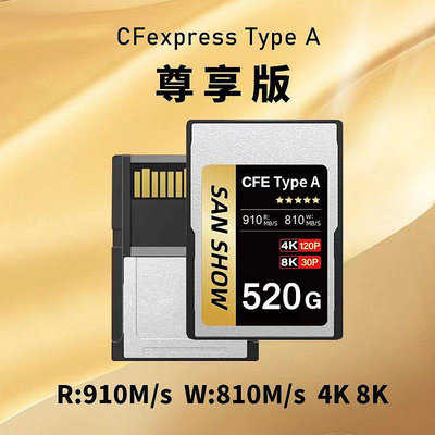 索尼CFexpress存儲卡cfa記憶體卡Type-A適用于A1/FX6/FX3/A7R5/a7m4