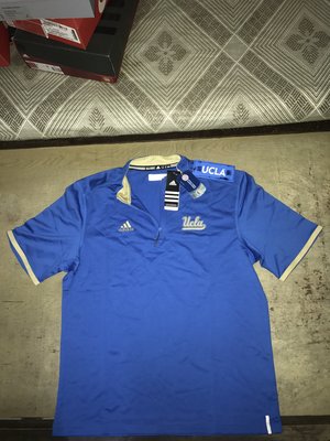 Adidas NCAA UCLA 美式足球 場邊 休息區 教練版透氣衣  jordan lebron kobe CURRY brady 牛仔 愛國者 北卡