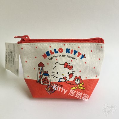 [Kitty 旅遊趣] Hello Kitty 迷你化妝包 凱蒂貓 收納包 萬用包 小錢包