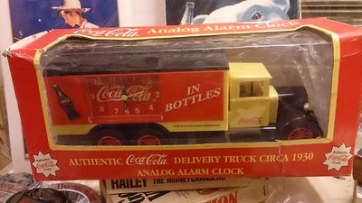 Coca-Cola可口可 紀念版 卡車造型鬧鐘 : 可口可樂 精品 卡車 時鐘 居家 品牌 收藏