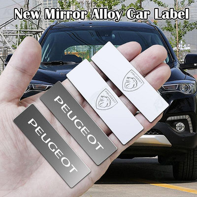 PEUGEOT 標致後視鏡金屬車標貼紙標籤3d徽章裝飾標籤汽車改裝配件適用於308 6 8 3008 508 4