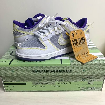 【現貨優惠】Nike x Union LA Dunk Low 白紫 DJ9649-500