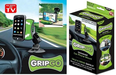 ~~批發~~GripGo 360度 通用型 黏貼式 手機 GPS 導航 車架 手機架 可重複使用 水洗 方便 電視購物
