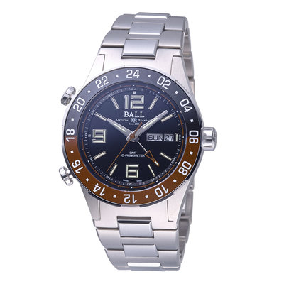 【時光鐘錶公司】BALL 瑞士 波爾錶 DG3030B-S3C-BK GMT 機械錶
