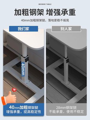 宿舍床上懶人桌床邊家用電腦升降可折疊書桌學習移動小桌子家用沙發邊小桌子筆記本電腦桌站立式工作台書桌半米潮殼直購