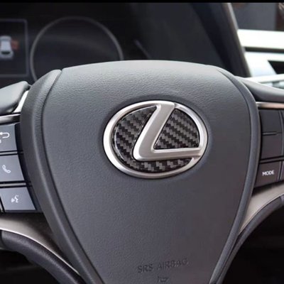Lexus 方向盤 標貼 RX NX ES ux 19es 碳纖 ，紅，藍標