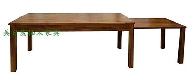 【美日晟柚木家具】DT26 柚木子母桌 實木伸縮餐桌 原木辦公桌 寫字桌 工作桌