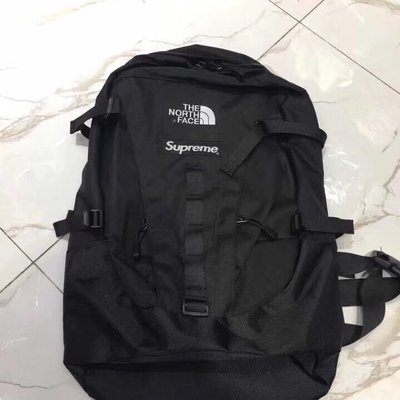 全新正品2019 拼接Supreme 18FW TNF Expedition Backpack 後背包