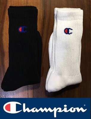 全新 日本 冠軍 Champion 襪子 厚底 運動襪 高筒襪 長襪 足球襪 棒球襪 籃球襪 白色 黑色 雙面Logo