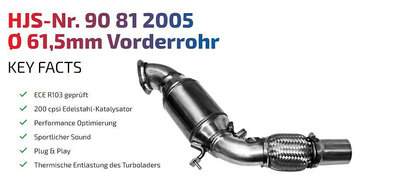 【樂駒】HJS F20 116i 118i 200鉬 金屬觸媒 當派 改裝 排氣 系統 性能 強化