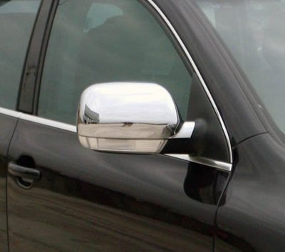IDFR-汽車精品 VW 福斯 TOUAREG 03-07 鍍鉻後視鏡蓋