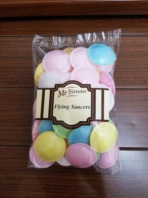 香港代購Mr.Simms  中包裝飛碟糖果