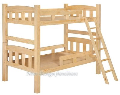 【N D Furniture】台南在地家具-MIT經典實木左右通用雙層床台/實木雙層床(原色/淺胡色)NS