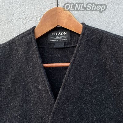 OLNL Shop】美國百年品牌FILSON #10055 MACKINAW WOOL VEST 黑色羊毛