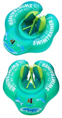 《嬰兒游泳圈 兒童游泳圈 穿戴式游泳圈 小號綠色》