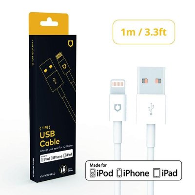 [百威電子] 犀牛盾 Lightning to USB iPhone / iPad / iPod充電線 1公尺