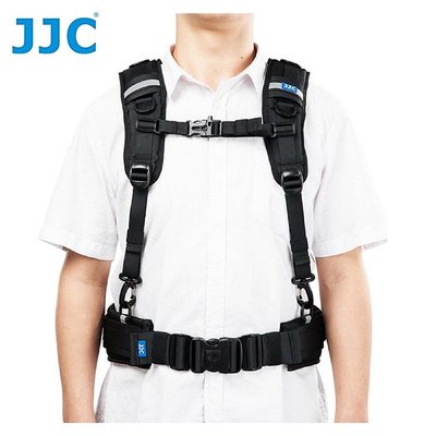 我愛買JJC反光口哨攝影胸匣減壓背心擴充腰帶組GB-PRO1兩種背法相容DLP樂攝寶Lowepro羅普S&F鏡頭筒鏡頭袋