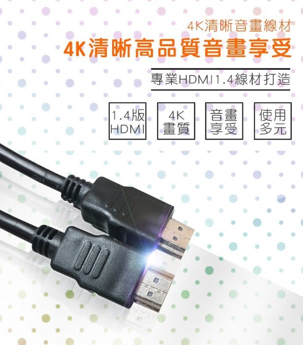 4k Hdmi線 電鍍頭pvc材質 影音傳輸連接線 Hdmi1 4 影音傳輸線 公對公 3d 數據線 Hdmi高清線 Yahoo奇摩拍賣