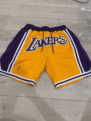 (SOLD)NBA Just don 湖人 球褲