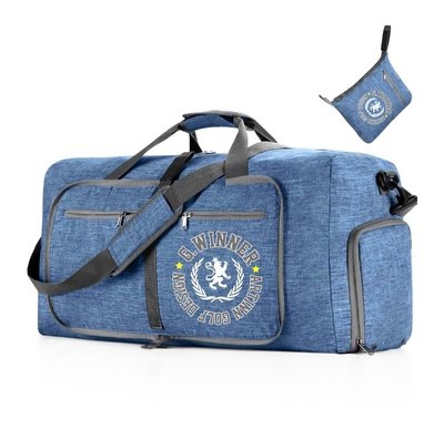 青松高爾夫G.Winner 旅行運動折疊收納衣物袋-藍色/黑色 $ 950元