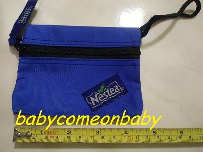 品牌紀念 NESTEA 雀巢 檸檬茶 零錢袋 零錢包 藍色 全新未使用