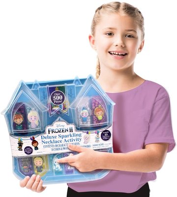 預購 美國 Frozen 2 可愛迪士尼 冰雪奇緣 公主 串珠項鍊 女童最愛 飾品 禮物 玩具組 大組 套組