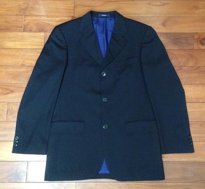 KENZO(法國製) 純羊毛西裝外套 黑色 46號