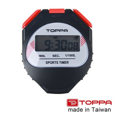 【TOPPA】台灣製競賽用運動電子碼錶 1/100秒跑錶 F606