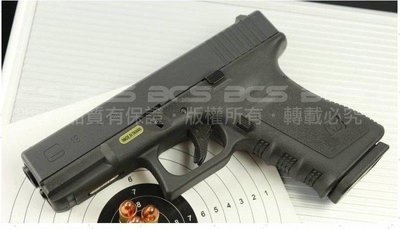 (武莊)WE G19 A版 單發版 半金屬瓦斯槍 黑色-WEG003AB