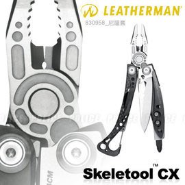 丹大戶外用品【LEATHERMAN】830958 SKELETOOL CX工具鉗(黑殼) 尼龍套