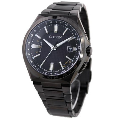 預購 CITIZEN CB0215-51E 星辰錶 手錶 45mm ATTESA 電波 黑色面盤 黑色鈦金屬錶帶 男錶女錶