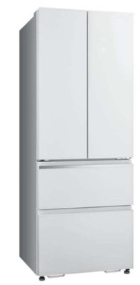 台灣三洋 460L變頻對開四門冰箱 SR-C460DVGF 琉璃白 第1級能源效率 上冷藏下冷凍 雙冷凍室-【便利網】