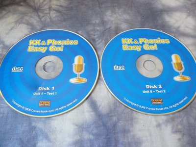 【彩虹小館T10】兒童CD~KK &amp; Phonics Easy Go! (dIsk1+2)~敦煌書局