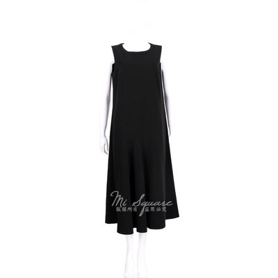 現貨熱銷-Max Mara-WEEKEND 黑色無袖背心長版洋裝 1510755-01