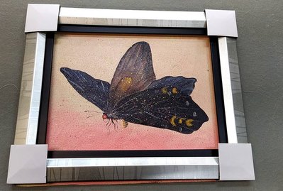 『府城畫廊-手繪油畫』蝴蝶畫－現代裝飾掛畫－40x50－(含框價，可換框)－有實體店面－請查看關於我聯繫P159