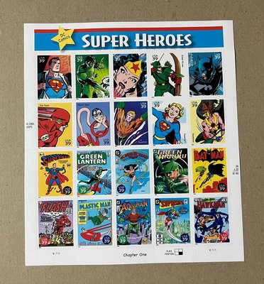 2006超級英雄(漫威漫畫)郵票版張1枚 美國郵票 版張