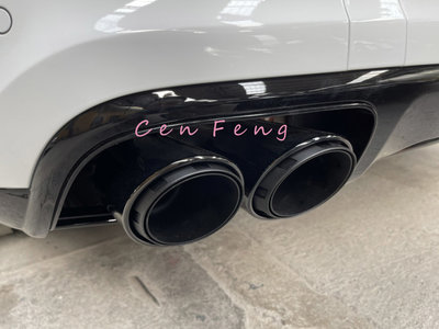 涔峰ＣＦ☆(三層鈦)Porsche Cayenne E3 SUV Coupe 9Y0 專用 尾飾管 尾喉 排氣管