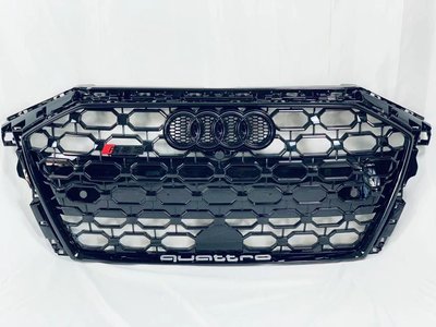 Audi A3/8Y升級S3/RS3黑化中網水箱護罩