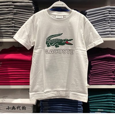 【熱賣精選】 LACOSTE 法國鱷魚男裝印花刺繡圓領大LOGO短袖T恤夏季打底衫正品代購