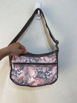「 二手包 」 LESPortsac 斜背包（粉色）185