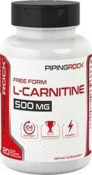 【天然小舖】Piping Rock 新款 左旋肉鹼 L-Carnitine 卡尼丁 500mg 120顆裝