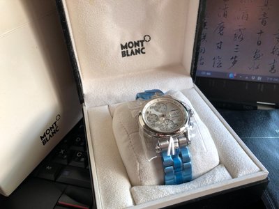 (主管託售) Montblanc 萬寶龍 STAR 日曆星期計時腕錶 全新未拆封品