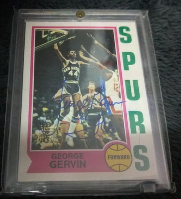 [小邱滴卡鋪] George Gervin 1996 Topps Stars Signed 簽名卡 馬刺冰人