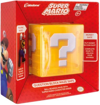 Nintendo Super Mario 任天堂 瑪利歐 問號方塊 存錢筒 3D迷宮~請詢問庫存