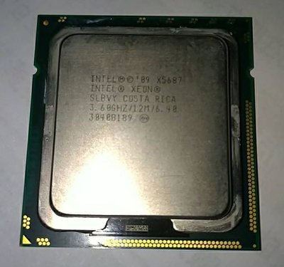 X5687正式版CPU LGA1366 X58 3.6G SLBVY四核心XEON處理器4核心INTEL 4C8T