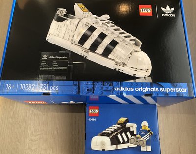 全新 LEGO 10282 +40486 愛迪達 聯名 經典款